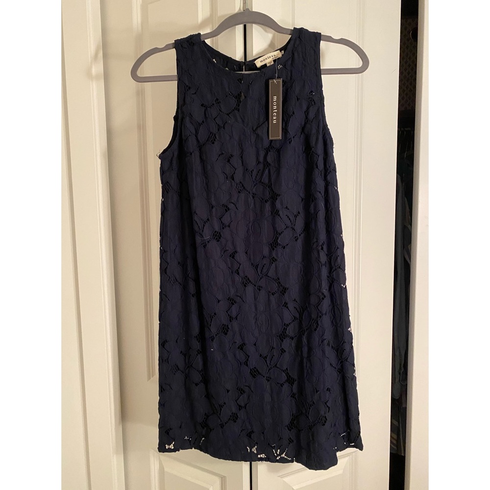 Navy lace dress